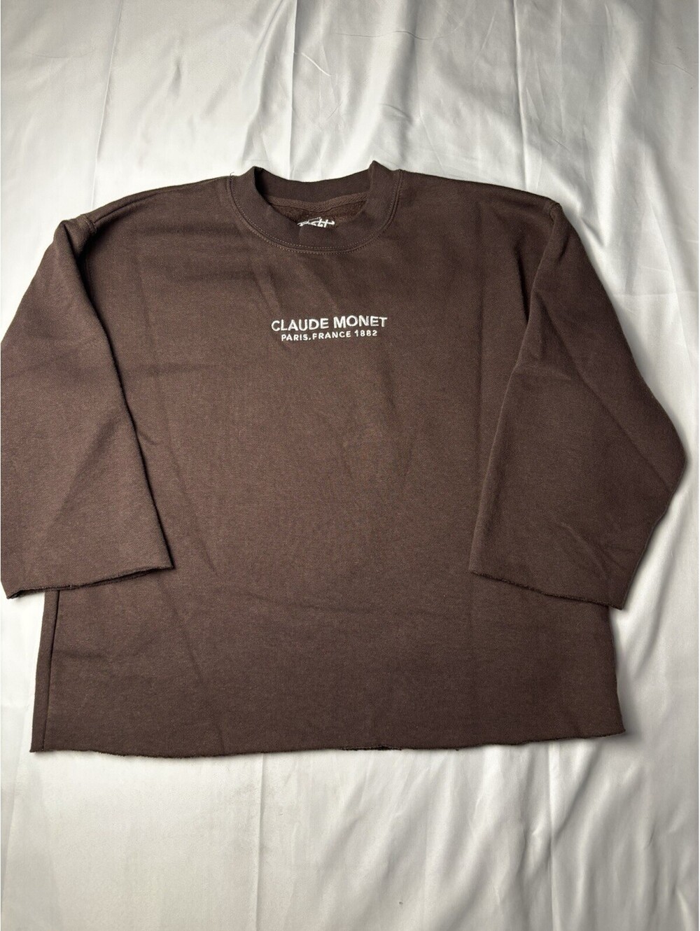 Eighty Eight Brand Claude Monet Paris France 1882 Brown Crew